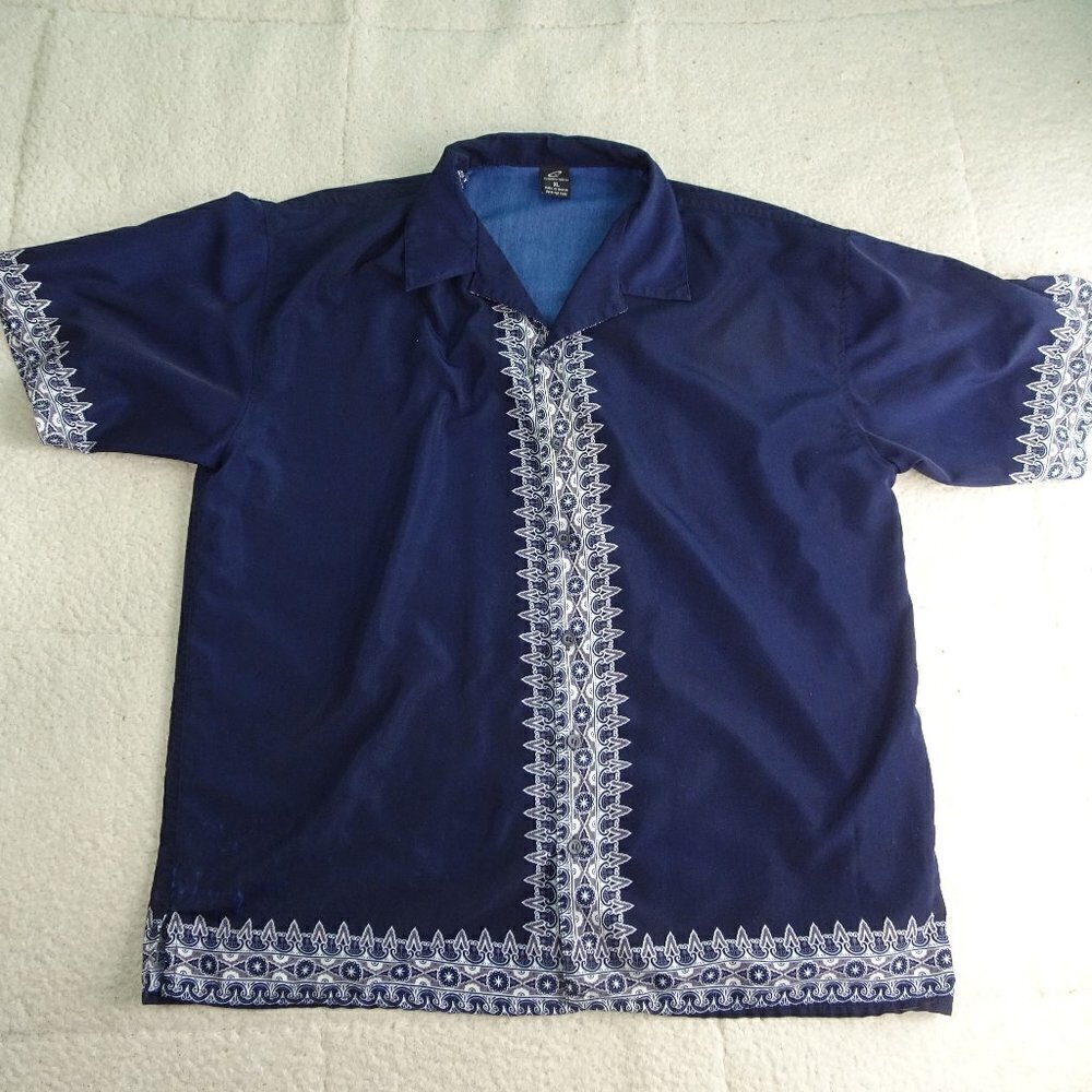 Claudio Nucci Fancy Oriental Graphic Shirt X-Large